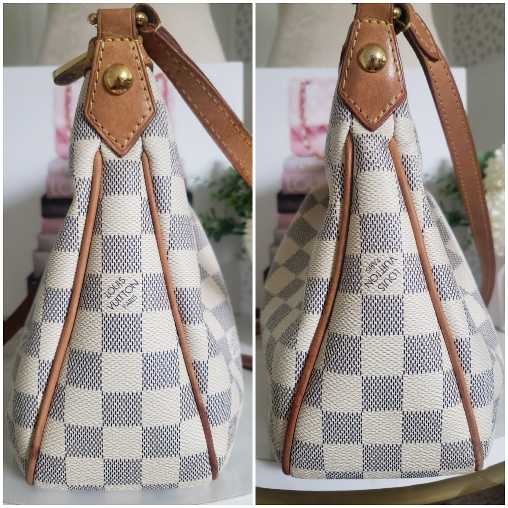 *SOLD* Authentic Pre-owned Louis Vuitton Siracusa PM Damier Azur Crossbody - Picture 5 of 16